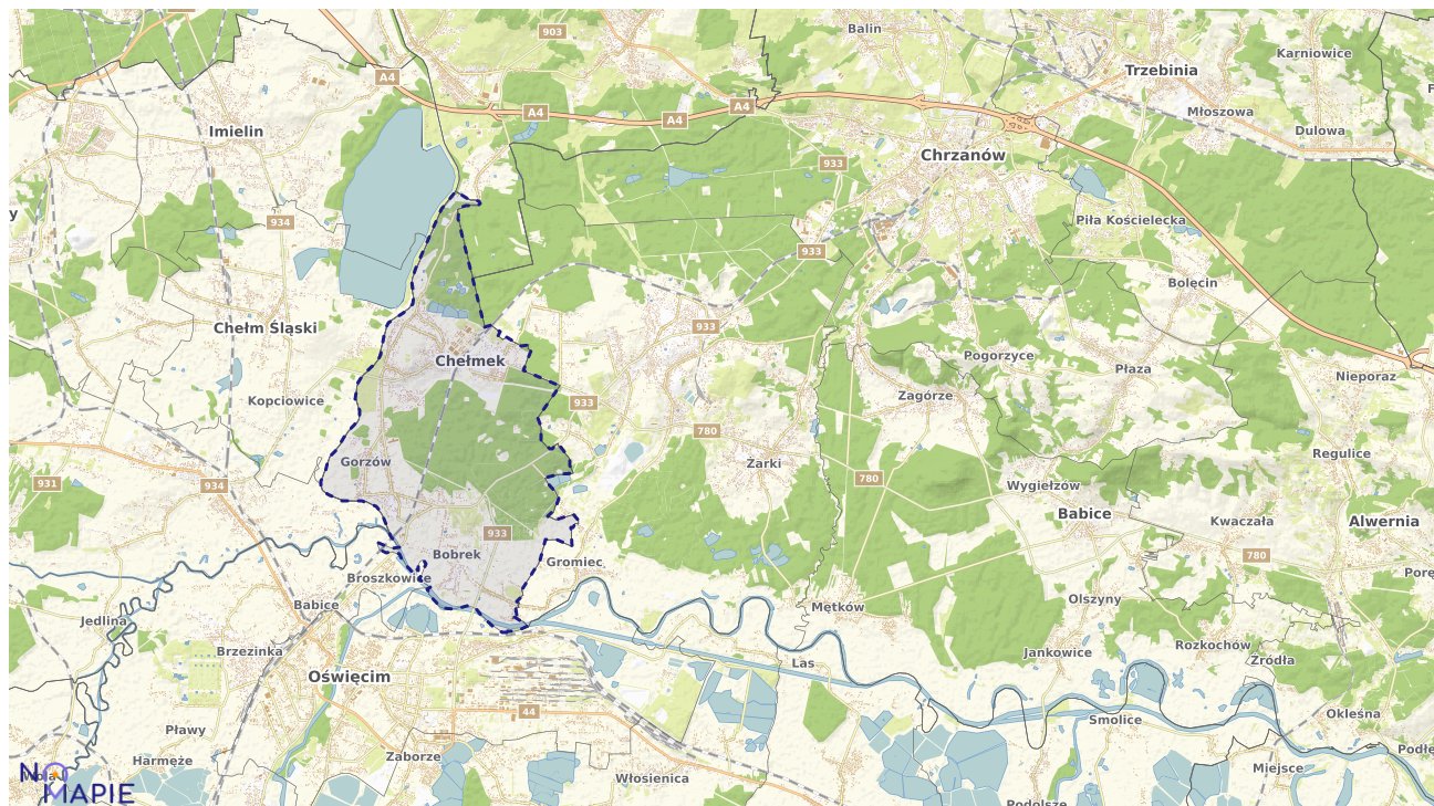 Mapa uzbrojenia terenu Chełmka